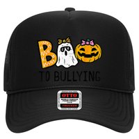 Boo To Bullying Ghost Pumpkin Orange Anti Bully Unity Day Trucker Hat
