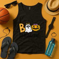 Boo To Bullying Ghost Pumpkin Orange Anti Bully Unity Day Tank Top