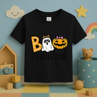 Boo To Bullying Ghost Pumpkin Orange Anti Bully Unity Day Toddler T-Shirt