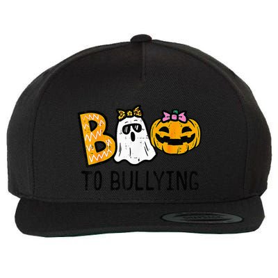 Boo To Bullying Ghost Pumpkin Orange Anti Bully Unity Day Wool Snapback Cap