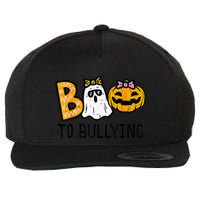 Boo To Bullying Ghost Pumpkin Orange Anti Bully Unity Day Wool Snapback Cap