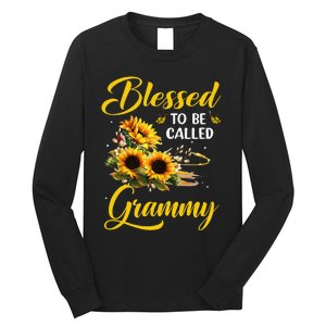 Blessed To Be Called Grammy Mother's Day Sunflower Lovers Long Sleeve Shirt