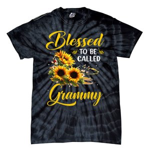 Blessed To Be Called Grammy Mother's Day Sunflower Lovers Tie-Dye T-Shirt