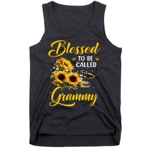 Blessed To Be Called Grammy Mother's Day Sunflower Lovers Tank Top