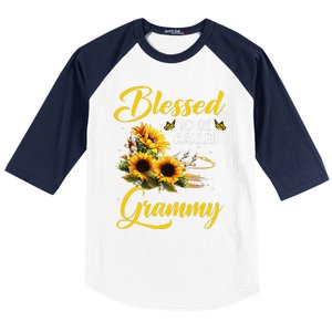 Blessed To Be Called Grammy Mother's Day Sunflower Lovers Baseball Sleeve Shirt