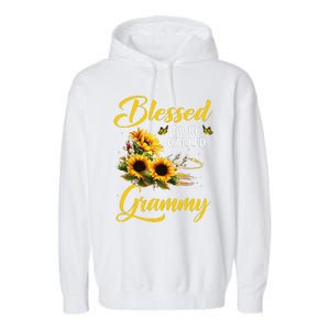 Blessed To Be Called Grammy Mother's Day Sunflower Lovers Garment-Dyed Fleece Hoodie