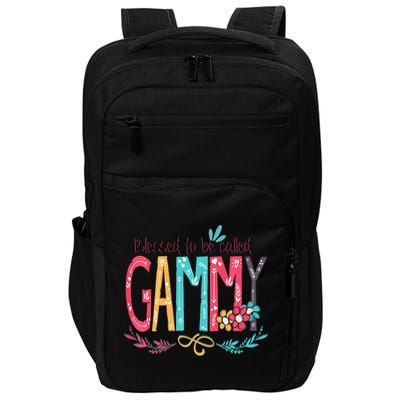Blessed To Be Called Gammy Colorful Grandma Impact Tech Backpack