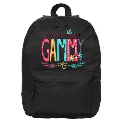 Blessed To Be Called Gammy Colorful Grandma 16 in Basic Backpack
