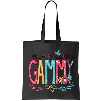 Blessed To Be Called Gammy Colorful Grandma Bag