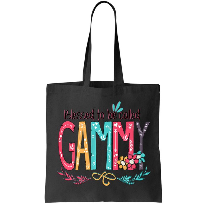 Blessed To Be Called Gammy Colorful Grandma Bag