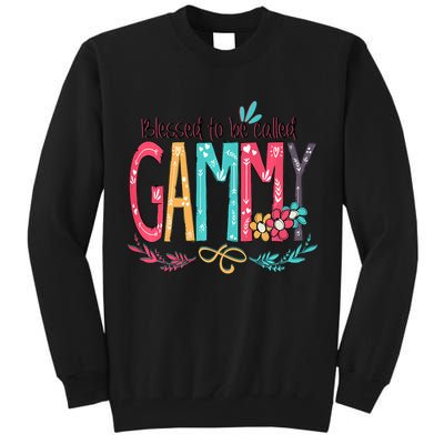 Blessed To Be Called Gammy Colorful Grandma Tall Sweatshirt