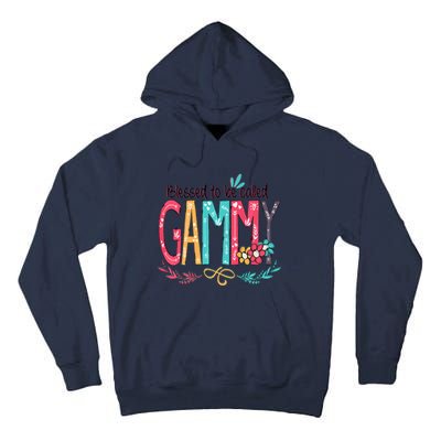 Blessed To Be Called Gammy Colorful Grandma Tall Hoodie