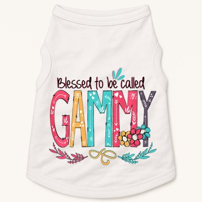 Blessed To Be Called Gammy Colorful Grandma Doggie Tank