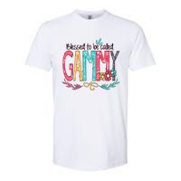 Blessed To Be Called Gammy Colorful Grandma Softstyle CVC T-Shirt