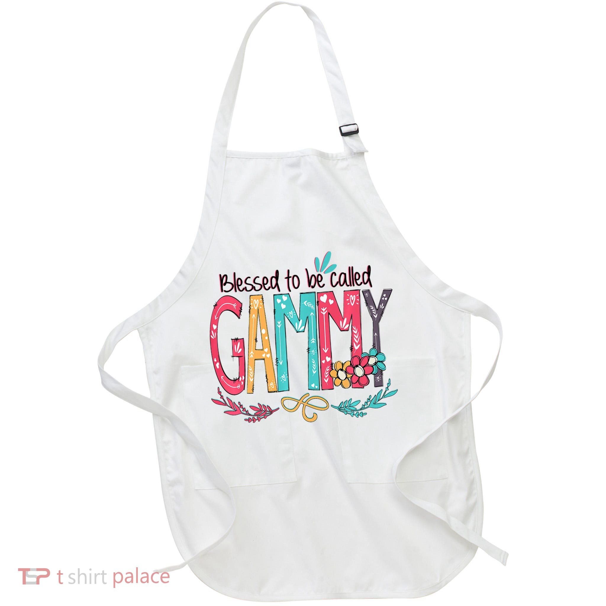 Blessed To Be Called Gammy Colorful Grandma Apron