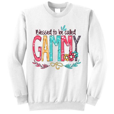 Blessed To Be Called Gammy Colorful Grandma Sweatshirt