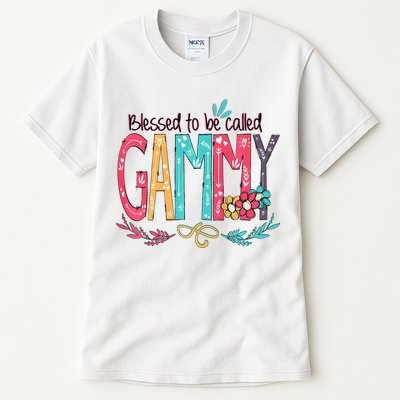 Blessed To Be Called Gammy Colorful Grandma Tall T-Shirt
