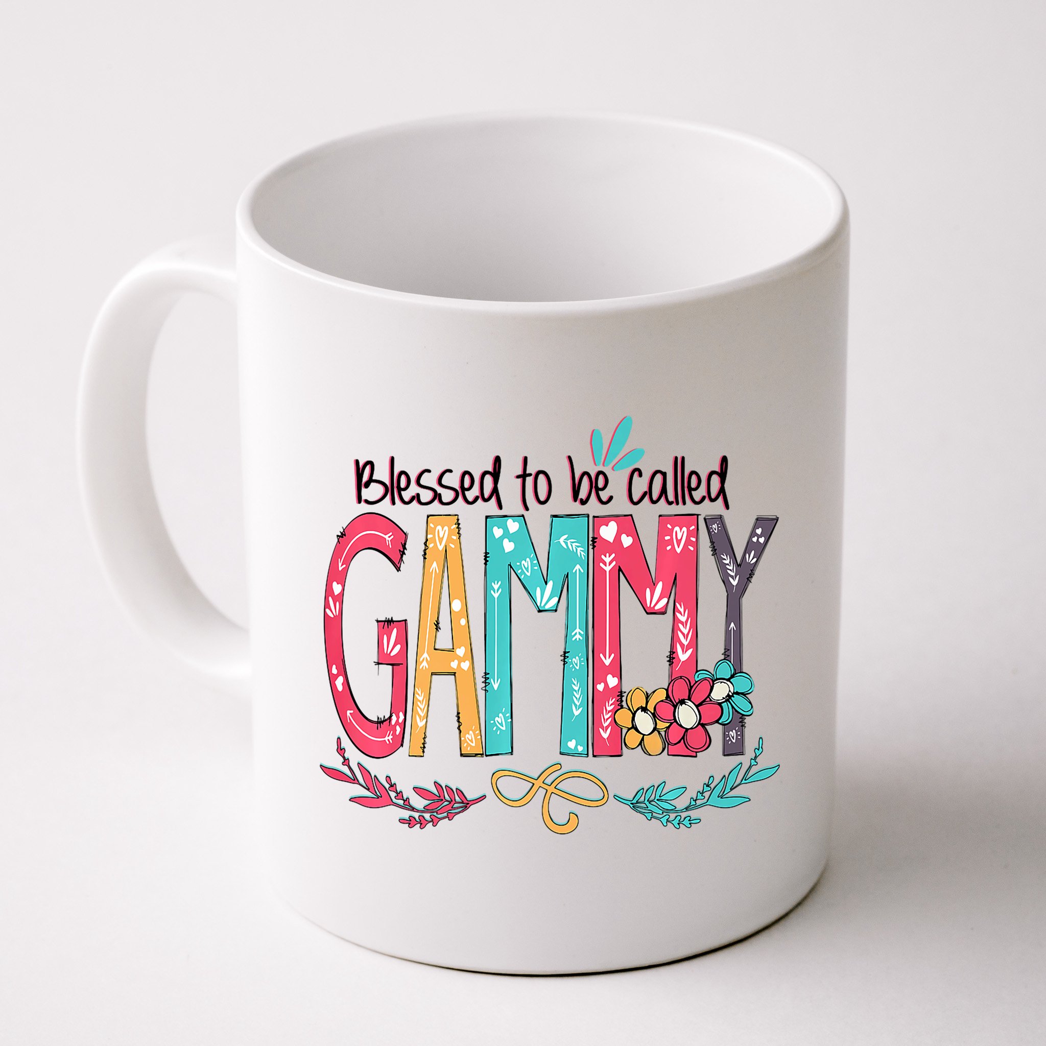 Blessed To Be Called Gammy Colorful Grandma Mug