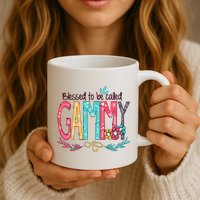 Blessed To Be Called Gammy Colorful Grandma Mug