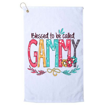 Blessed To Be Called Gammy Colorful Grandma Golf Towel