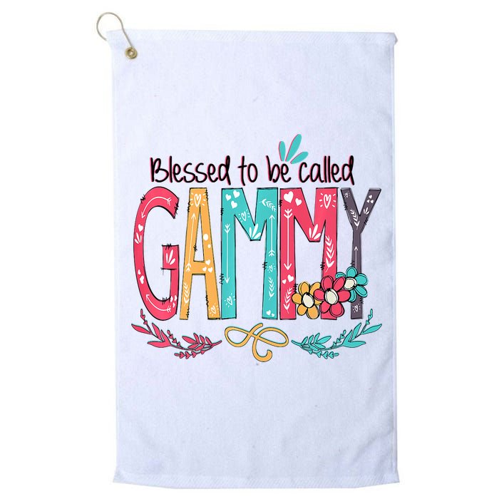 Blessed To Be Called Gammy Colorful Grandma Golf Towel