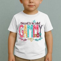 Blessed To Be Called Gammy Colorful Grandma Toddler T-Shirt