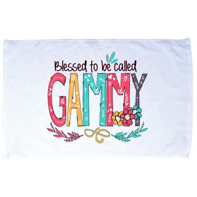 Blessed To Be Called Gammy Colorful Grandma Microfiber Hand Towel