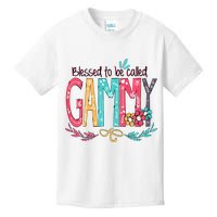 Blessed To Be Called Gammy Colorful Grandma Kids T-Shirt