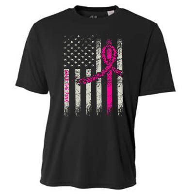 Back The Breast Cancer Awareness Flag Cooling Performance Crew T-Shirt