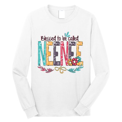 Blessed To Be Called Neenee Colorful Gifts Long Sleeve Shirt