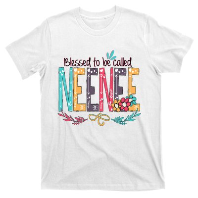 Blessed To Be Called Neenee Colorful Gifts T-Shirt