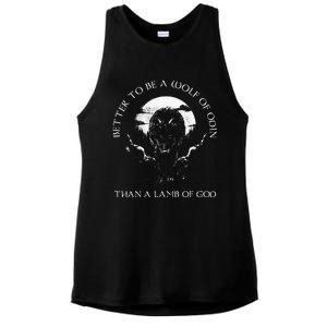 Better To Be A Wolf Of Odin Than Ladies PosiCharge Tri-Blend Wicking Tank