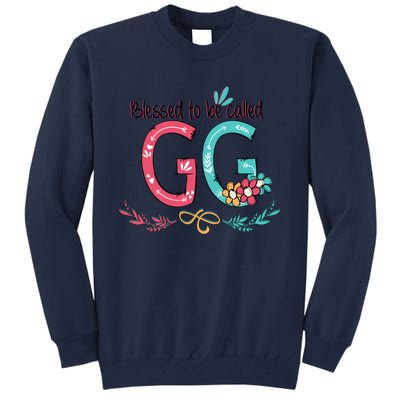 Blessed To Be Called Gg Colorful Grandma Tall Sweatshirt