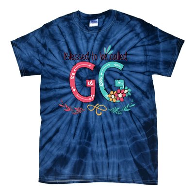 Blessed To Be Called Gg Colorful Grandma Tie-Dye T-Shirt