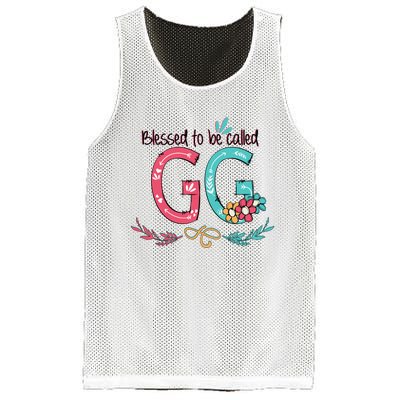 Blessed To Be Called Gg Colorful Grandma Mesh Reversible Basketball Jersey Tank