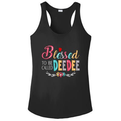 Blessed To Be Called Deedee Colorful Art Ladies PosiCharge Competitor Racerback Tank