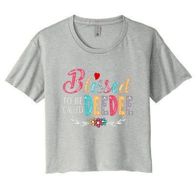 Blessed To Be Called Deedee Colorful Art Women's Crop Top Tee