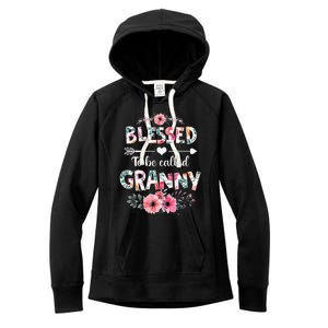 Blessed To Be Called Granny Funny Granny Mother's Day Women's Fleece Hoodie