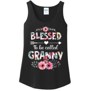 Blessed To Be Called Granny Funny Granny Mother's Day Ladies Essential Tank