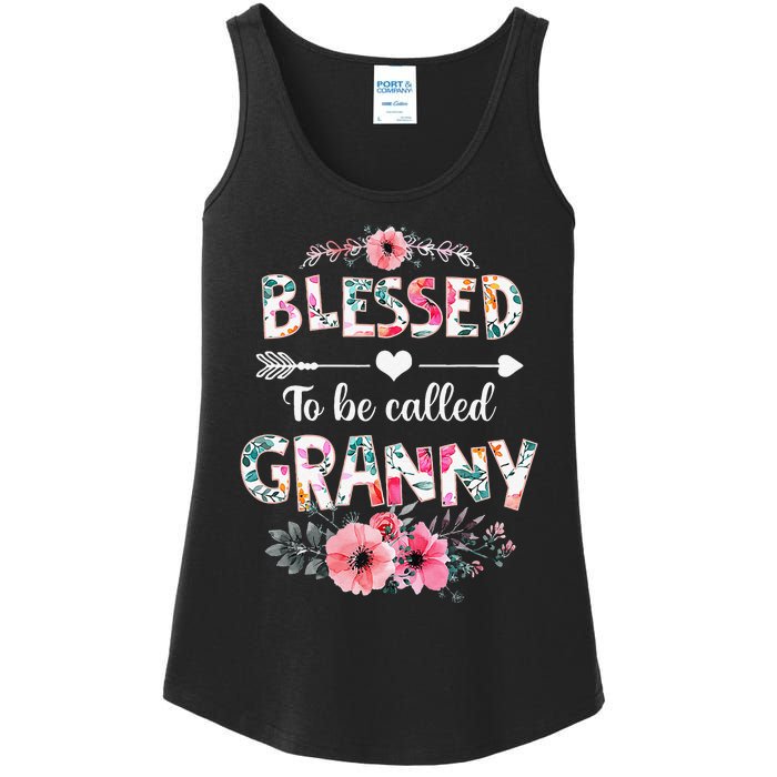 Blessed To Be Called Granny Funny Granny Mother's Day Ladies Essential Tank