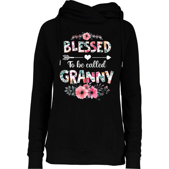 Blessed To Be Called Granny Funny Granny Mother's Day Womens Funnel Neck Pullover Hood