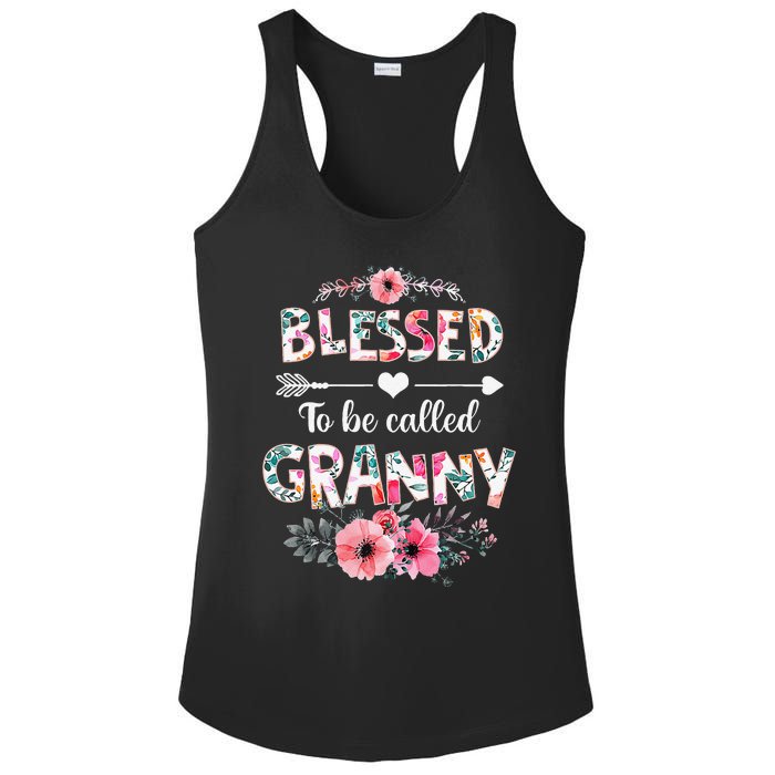 Blessed To Be Called Granny Funny Granny Mother's Day Ladies PosiCharge Competitor Racerback Tank