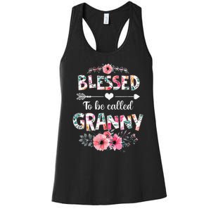 Blessed To Be Called Granny Funny Granny Mother's Day Women's Racerback Tank