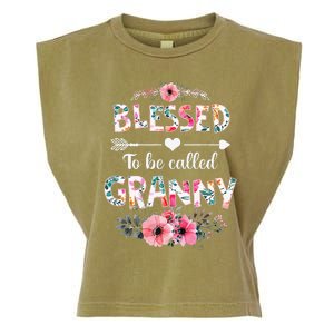 Blessed To Be Called Granny Funny Granny Mother's Day Garment-Dyed Women's Muscle Tee