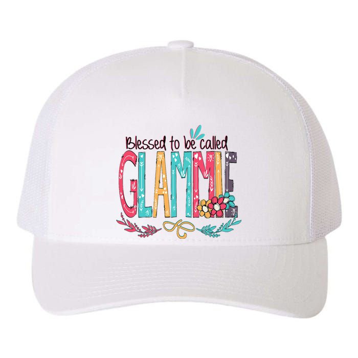 Blessed To Be Called Glammie Colorful Grandma Yupoong Adult 5-Panel Trucker Hat