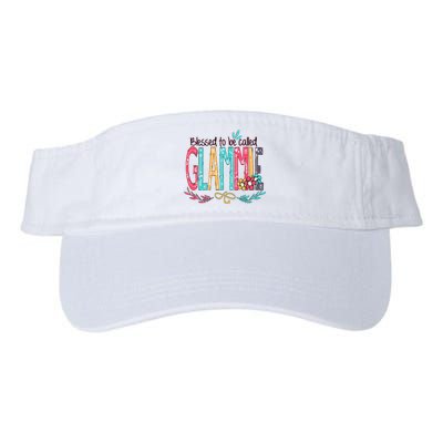 Blessed To Be Called Glammie Colorful Grandma Valucap Bio-Washed Visor