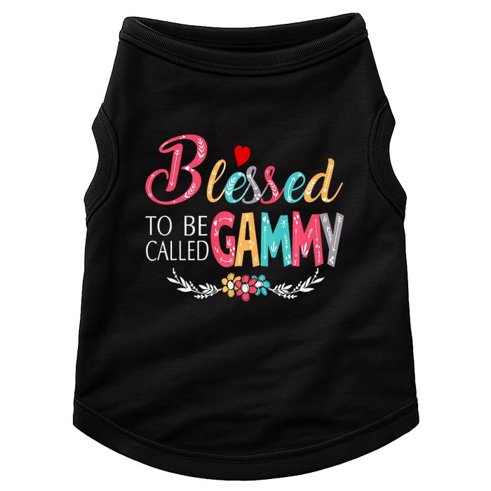 Blessed To Be Called Gammy Colorful Art Doggie Tank