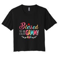 Blessed To Be Called Gammy Colorful Art Crop Top