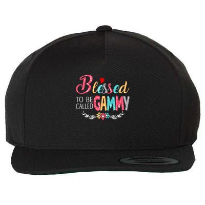 Blessed To Be Called Gammy Colorful Art Wool Snapback Cap