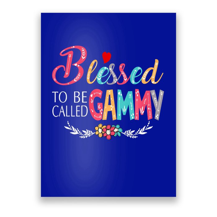 Blessed To Be Called Gammy Colorful Art Poster